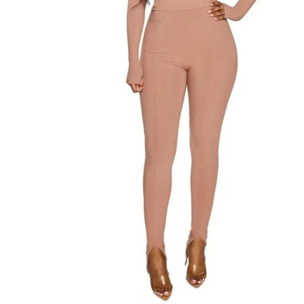 Naked Wardrobe Snatched & Slit Leggings